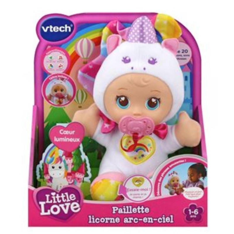 [10003001] Little Love - Paillette licorne arc-en-ciel-Poupée enfants VT