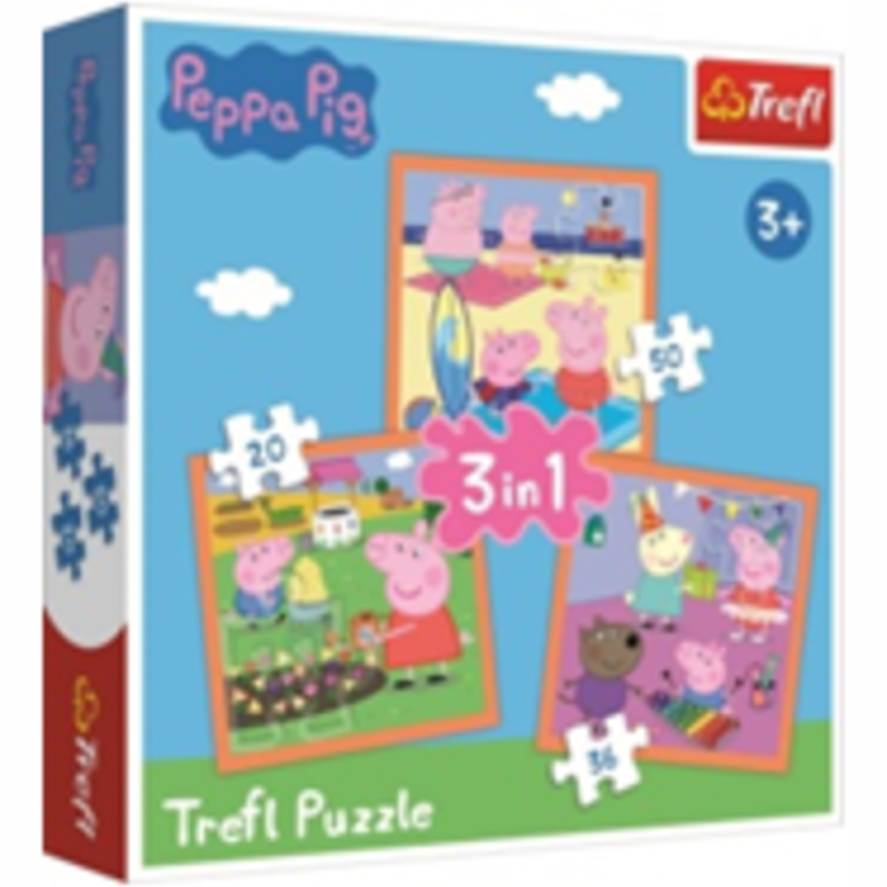 [1650555560] puzzle 3en1peppa pig 34849