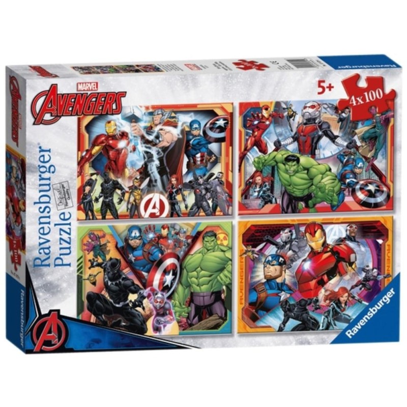 [1650558254] PUZZLES 4IN1 BRAVE AVENGERS 34386