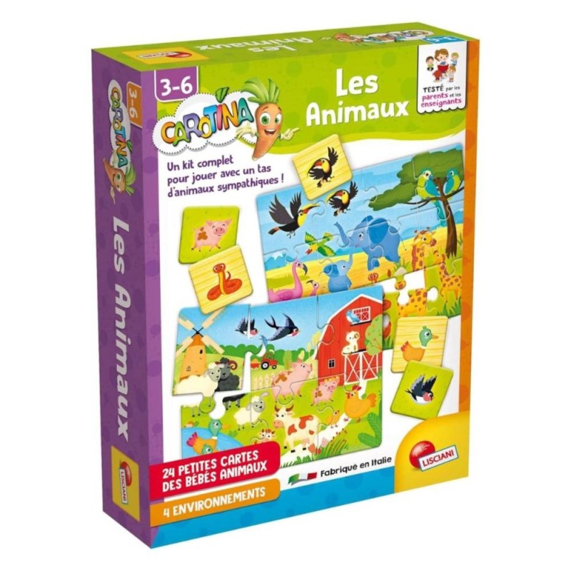 [1650558462] Liscianigiochi Carotina FR60146 - Animaux et environnement avec stylo