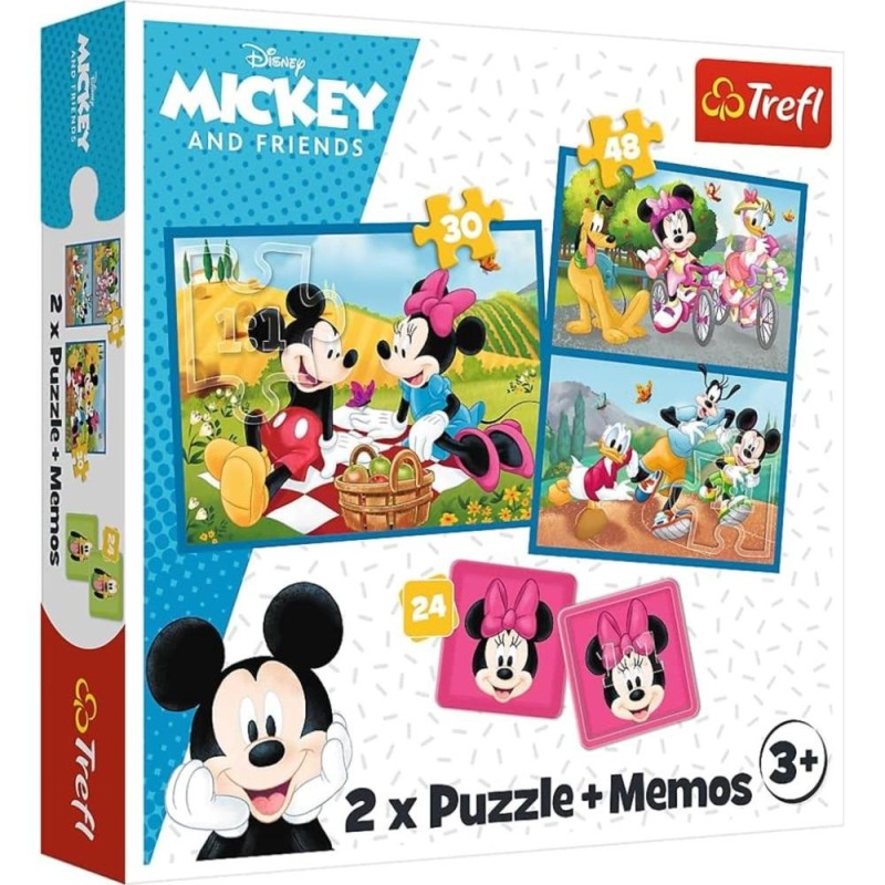 [1650559872] Puzzles 2in1 memos mickey 93344