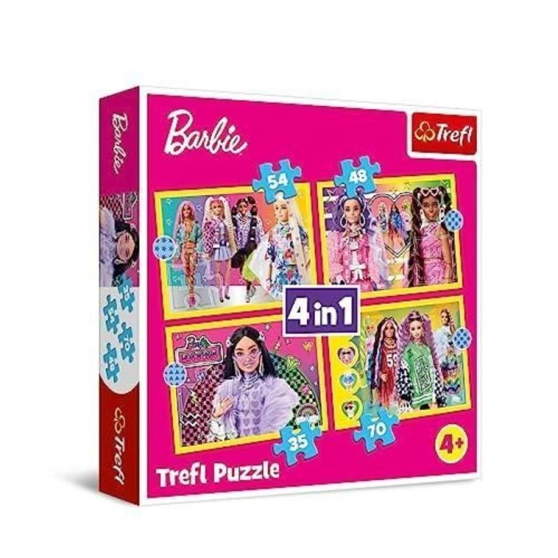 [1650560571] Puzzles 4in1 Happy world of Barbie 34626