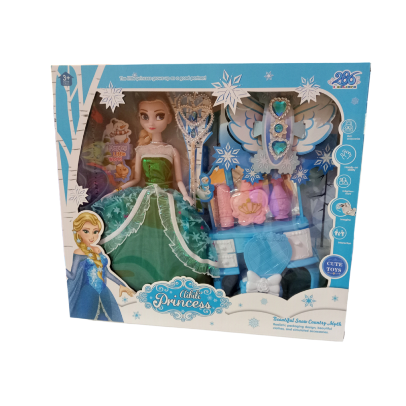 [1650560741] poupee frozen avec accessoires en coffret A28669