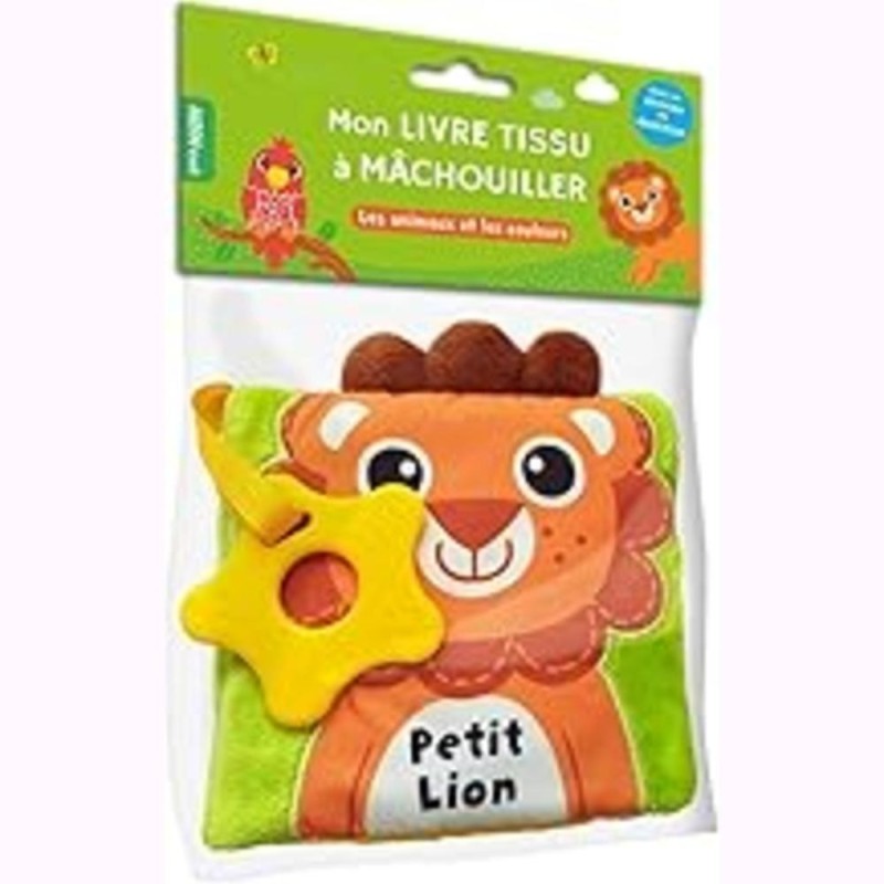 [1650563123] LIVRE TISSU PETIT LION 88582