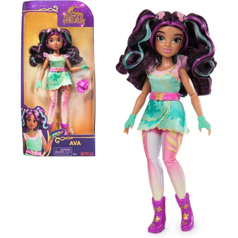poupee 24 cm ava unicorn academy 6067324