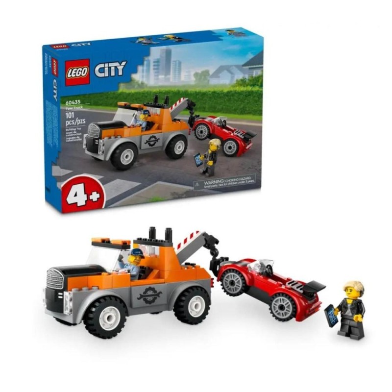 [1650564377] Jouet de construction Lego City 60435 Dépanneuse et Voiture de Sport