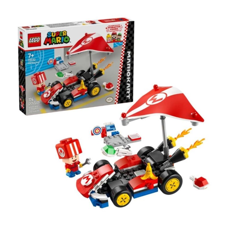 [1650564912] Voiture à  construire Lego 72032 Super Mario Kart avec Toad