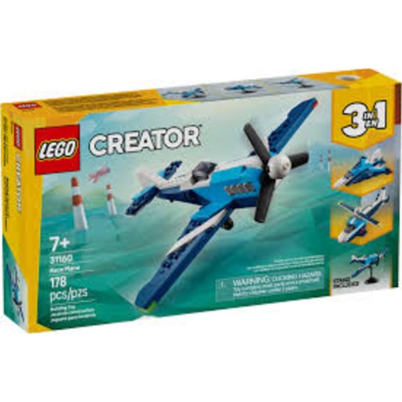 [1650564916] Lego Creator 31160 Aéronef 3-en-1 Avion de Course