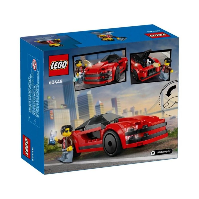 [1650564919] Jouet de construction Lego City 60448 Voiture de sport Rouge