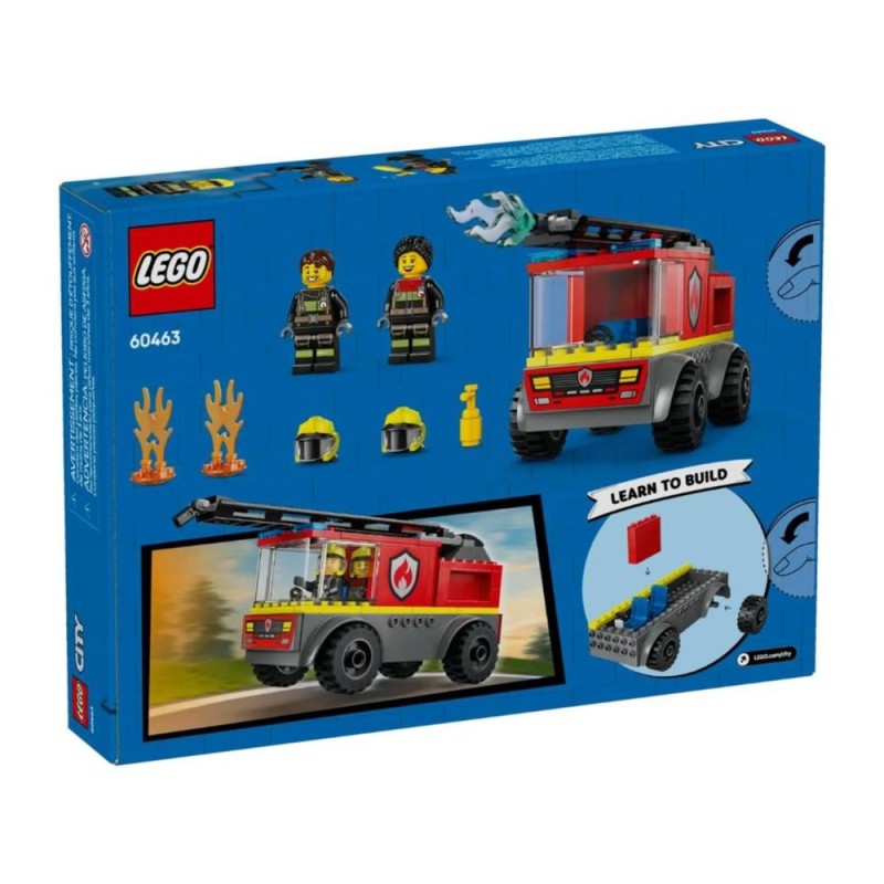 Jouet de construction LEGO City 60463 Camion de pompiers avec échelle