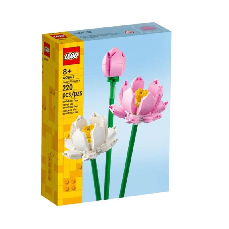 [16505650029] LEGO Botanicals 40647 Les Fleurs de Lotus bouquet à construire