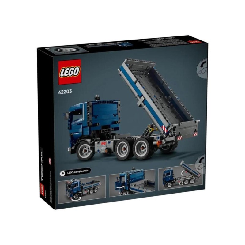 [1650565253] Jeu de construction chantier Lego Technic Camion Benne 42203