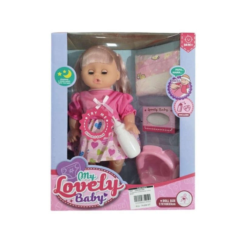 [1650565396] poupee avec accessoires en coffret 8033E7