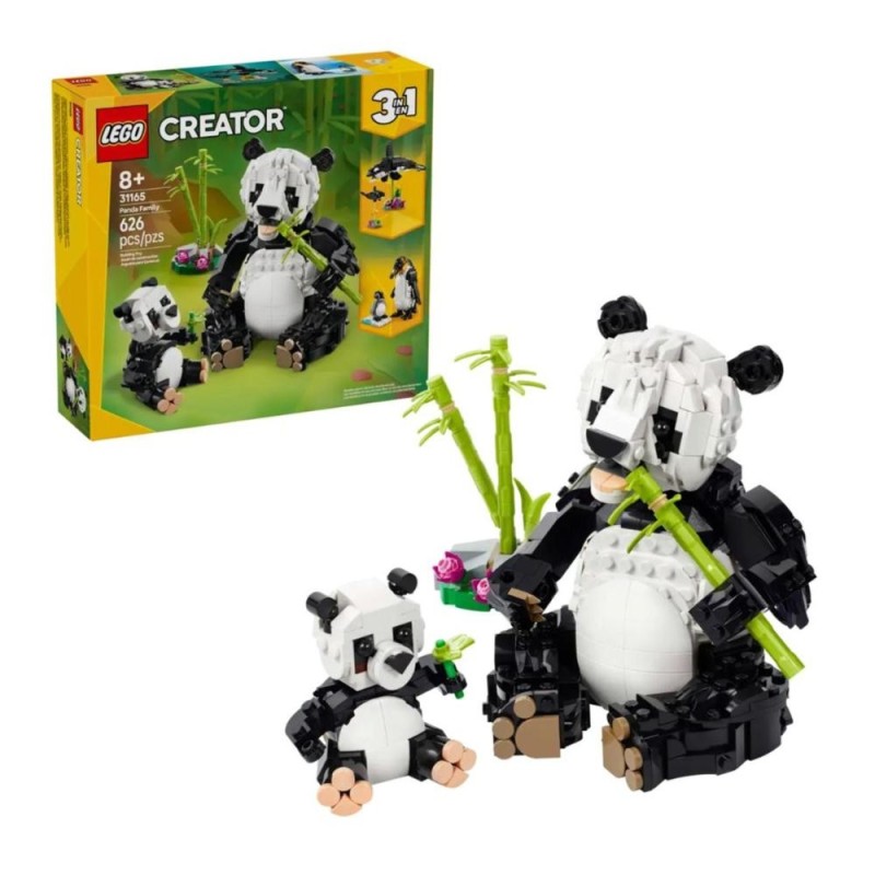 [1650565457] Lego 31165 Creator 3-en-1 animaux sauvages la famille de pandas