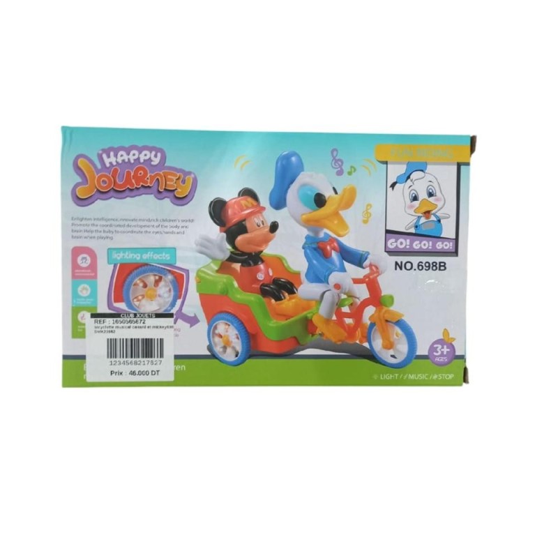 bicyclette musical canard et mickey698B SMX23562