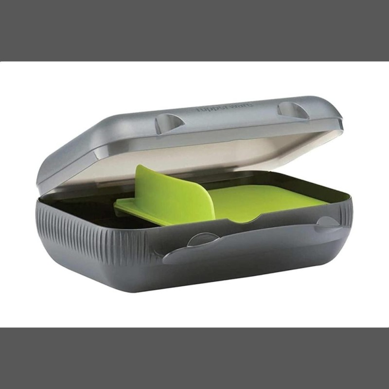 Lunch box opaque Peach Green Grey 161459 000