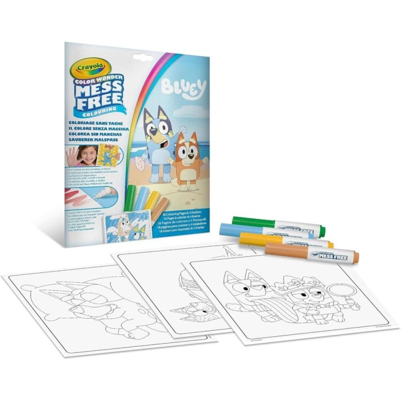 Color Wonder Set Bluey foldelope 4 mini BL markers 75 4610G