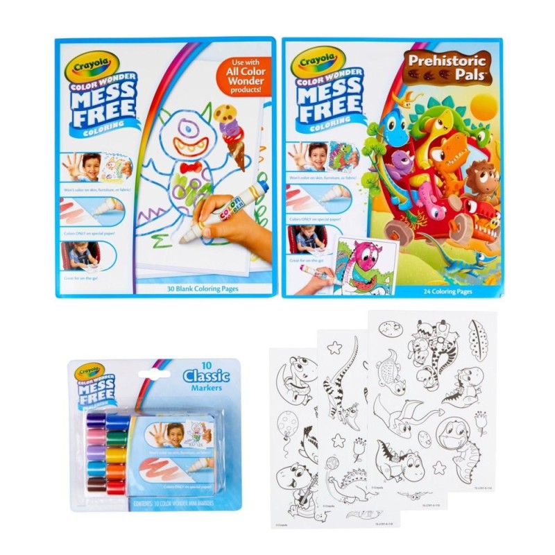 Color Wonder Coloring Set Prehistoric Pals 75 7158